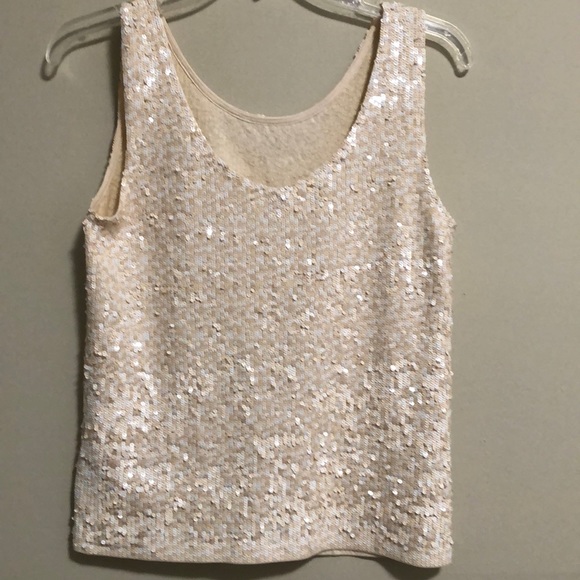 J. Crew Tops - J.Crew Sequins Tank Top Size XS NWOT